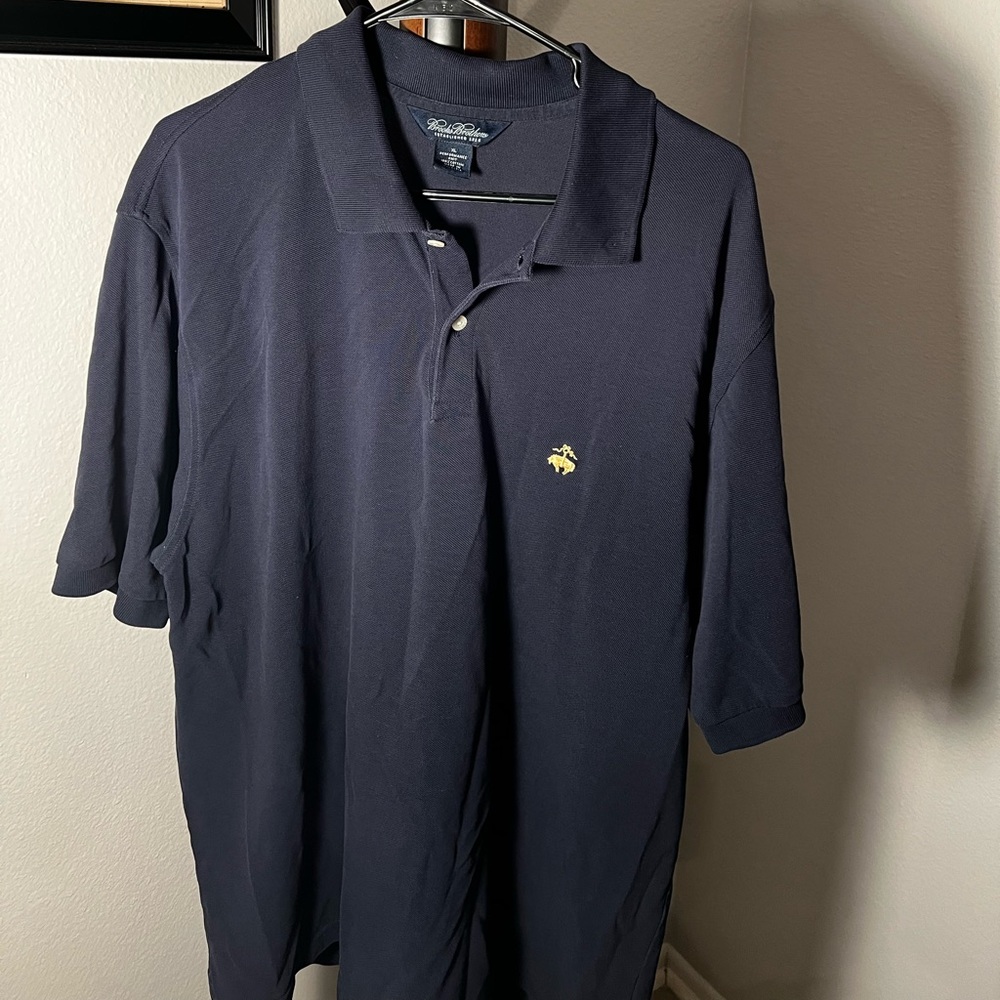 Navy blue brooks brother performance polo